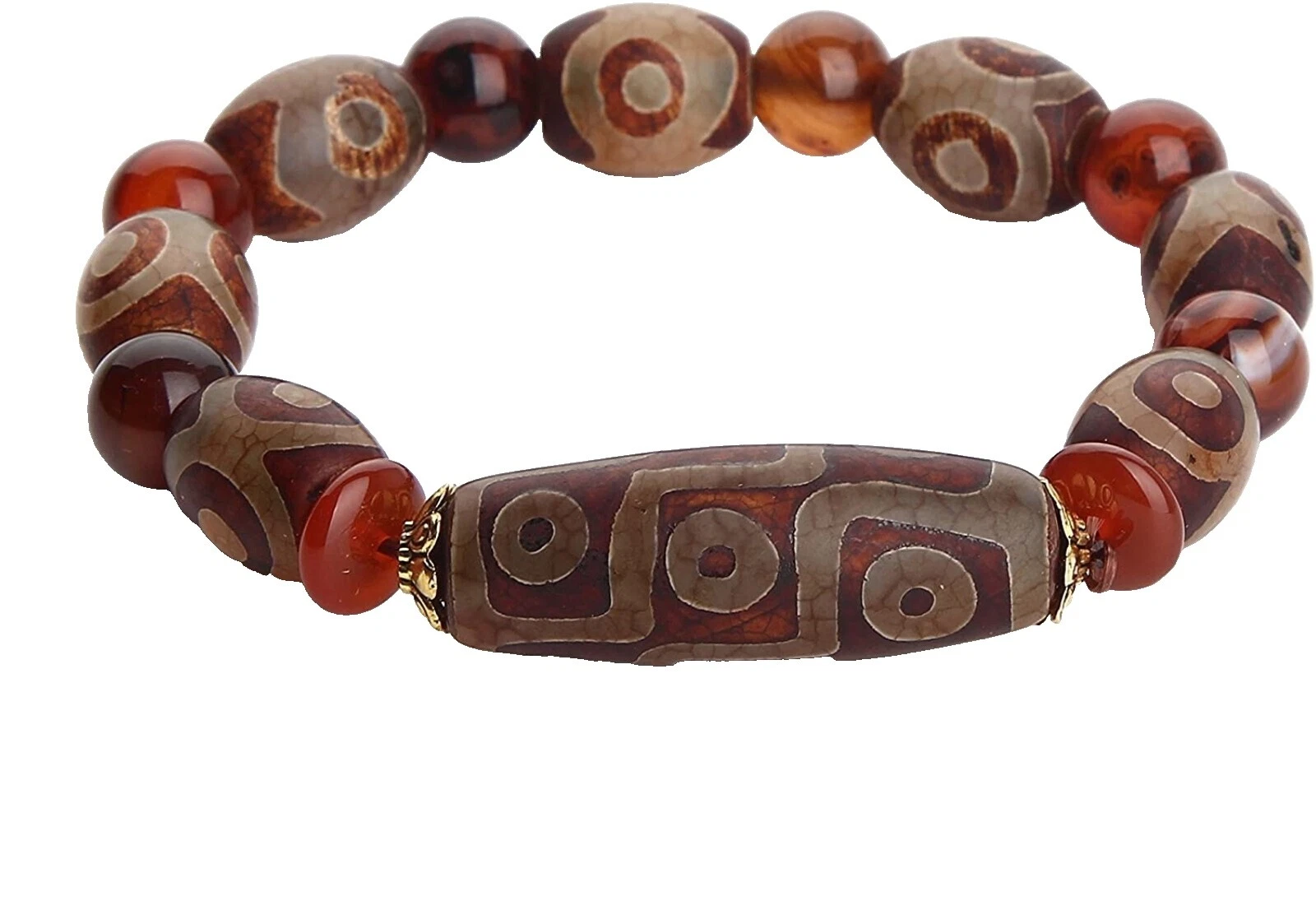 Brazalete asiático antiguo marrón