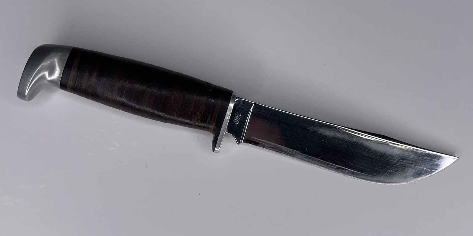 Vintage Case XX 366 Leather Hunting / Skinning Knife Fixed Blade eBay