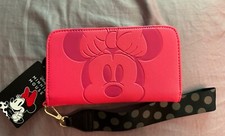 SALE Disney  s Pink Minnie Mouse Tech Wallet With Wrist Strap BNWT      