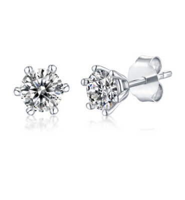 Hochwertige Ohrstecker | 0,5 ct Ohrstecker | hellere Diamant Alternative | zertifiziert