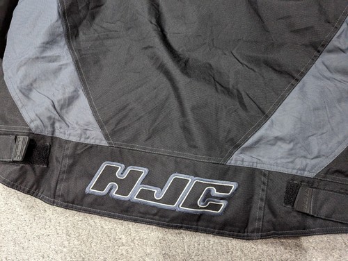 HJC Snowmobile Survivor Windproof Waterproof Men's Black & Grey Biker Jacket XL - Picture 9 of 21