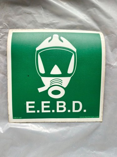 IMO STICKER EEBD MARINE SHIP USAGE