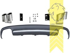 Heckansatz Heckspoiler Diffusor für Audi A4 B8 8K Limousine Avant