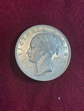 India 1840 One Rupee Silver Coin