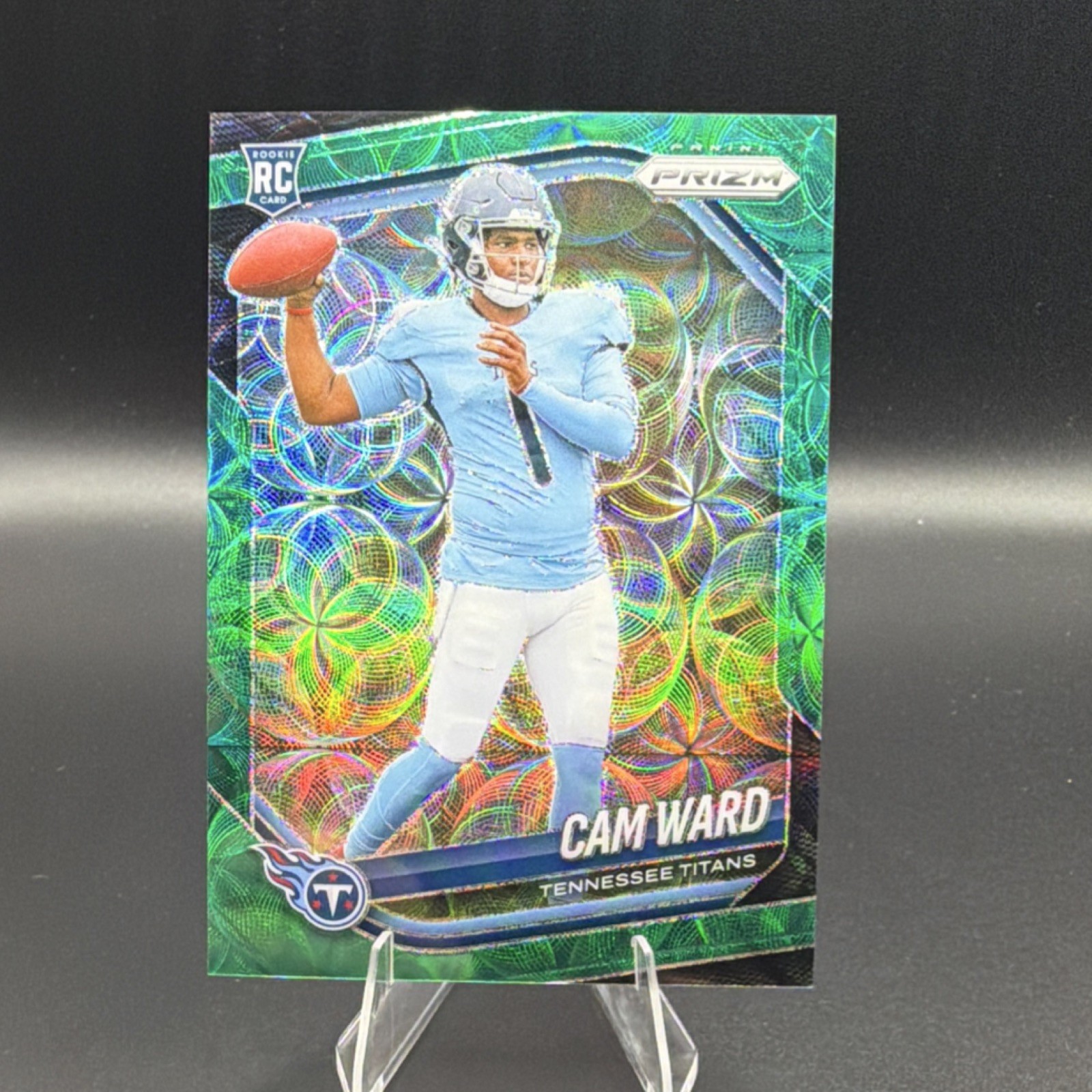 2025 Panini Prizm Rookie Prizm Cam Ward #352 green scope /75 Titans