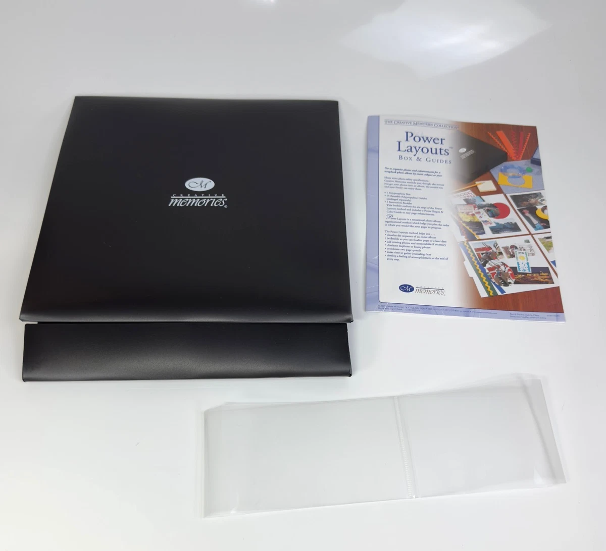 3 CREATIVE MEMORIES NEGATIVE CARE STORAGE BOX PHOTO