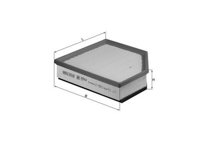 MAHLE LX 1593/2 Luftfilter für VOLVO,VOLVO (CHANGAN)