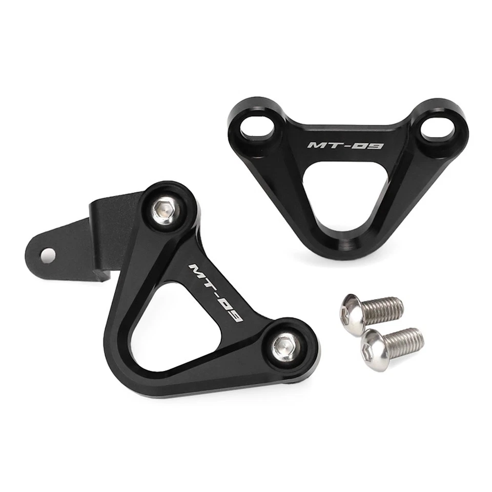 Para Yamaha FZ-09 MT-09 2014-2020 CNC reposapiés trasero placas de bloqueo pedales Foto 3 de 4