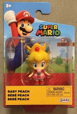 New Jakks Pacific World of Nintendo Super Mario - Baby Peach - 2'' Mini Figure