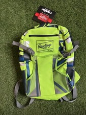 Rawlings Remix Baseball Backpack Youth Batpack Helmet Holder Lime Green Softball