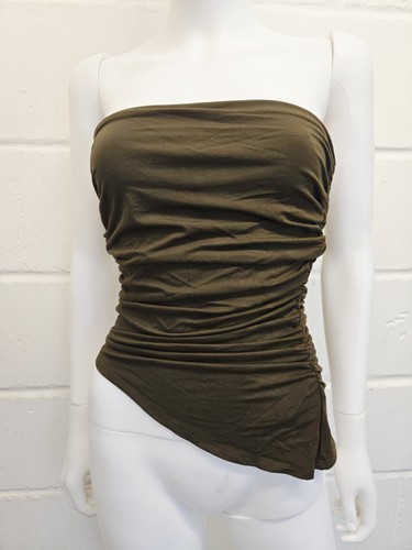 Posse Mason Strapless Top Corset Viscose Blend Brown Size S UK 8 Rrp 165£ - Picture 18 of 19