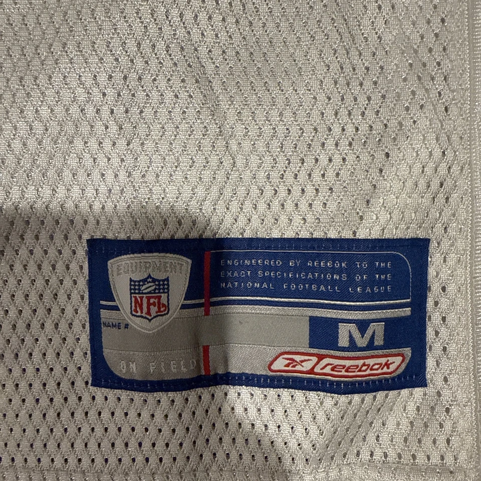 Camiseta de fútbol americano vintage Curtis Martin New York Jets NFL Mediun blanca Reebok Foto 3 de 4