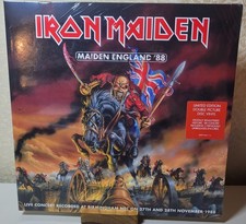 Maiden England: Live Iron Maiden LE PicDisc Sealed  New w/minor sleeve damage