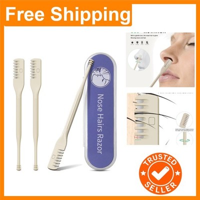 High Precision Manual Nose Hair Trimmer - Travel-Friendly Grooming Trio