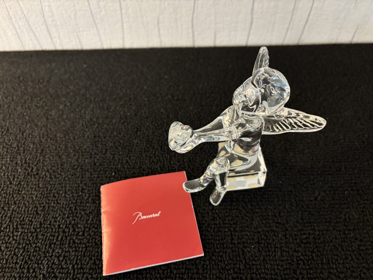 Sitting Angel Heart in Baccarat Crystal | eBay