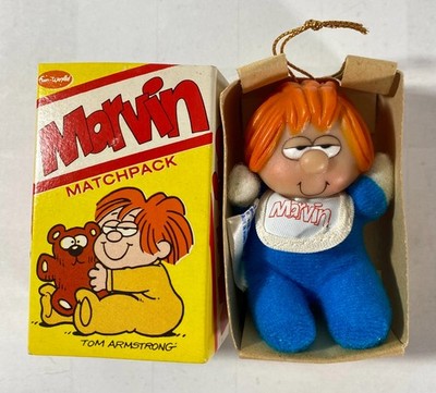 Vintage 1983 Fun World Marvin Matchpack by Tom Armstrong Red Headed Baby In Box