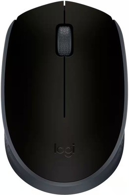 Logitech - M170 Wireless Compact Optical Ambidextrous Mouse - Wireless - Black
