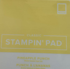 Stampin Up Ink Pad PINEAPPLE PUNCH IN COLOR 2018 Current Case AS IS Hole in Pad