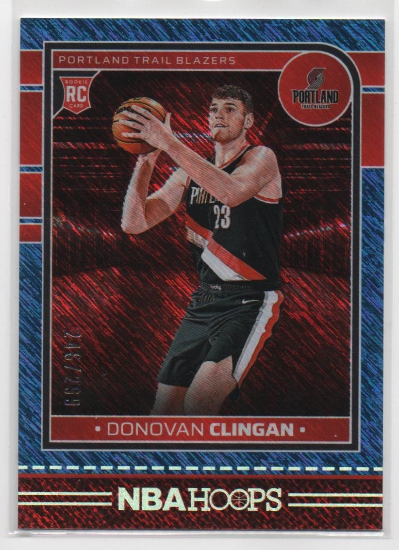 2024-25 Panini Nba Hoops Donovan Clingan #237 Blue Shimmer /299