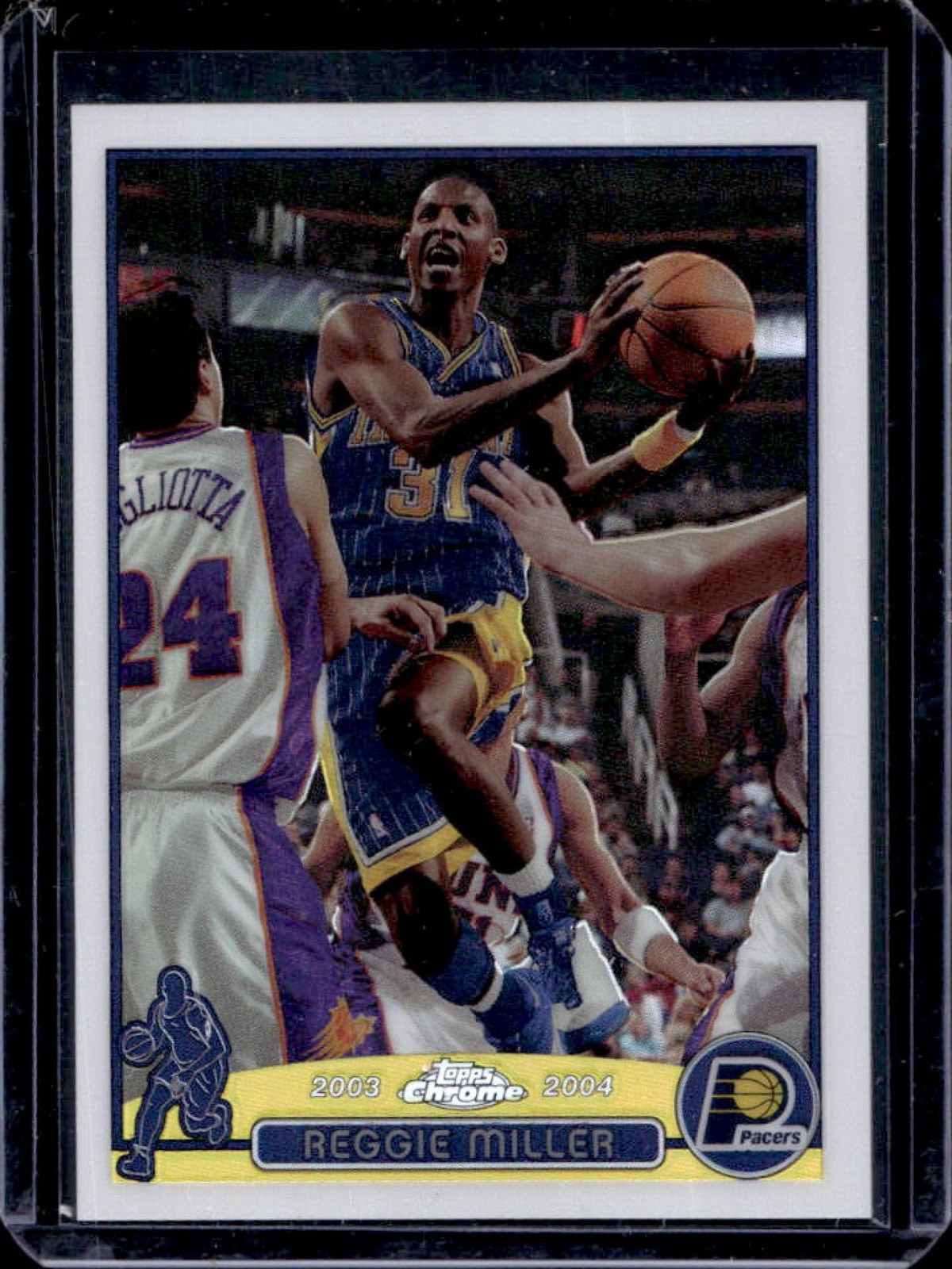 2003-04 Topps Chrome Reggie Miller Refractor #31 Pacers