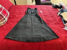 A New Day Women's Sleeveless Boat Neck Fit Flare Midi Dress - Ebony Black
