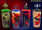 SPIDER MAN Brand New Day SET 4 Cups + 4 Toppers MOVIE CINEMA CINEMEX MEXICO 2026