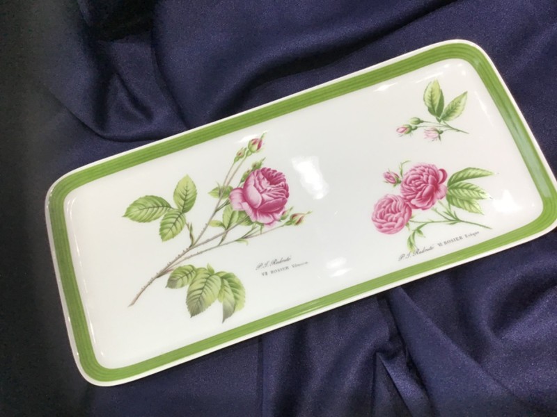 HUTSCHENREUTHER roses P.J. REDOUTÉ ROSIERS serving TRAY PLATTER made in GERMANY