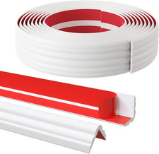 20FT Flexible Wall Corner Protector Moulding Trim, Peel and Stick inside  outsi