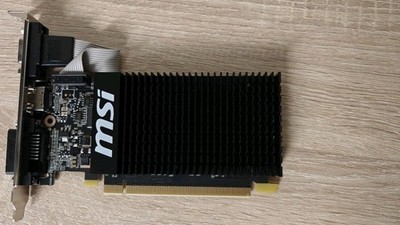 Grafikkarte PCI-Express 2.0 x16 1GB GDDR3 HDMI DVI VGA MSI GeForce GT710 lautlos