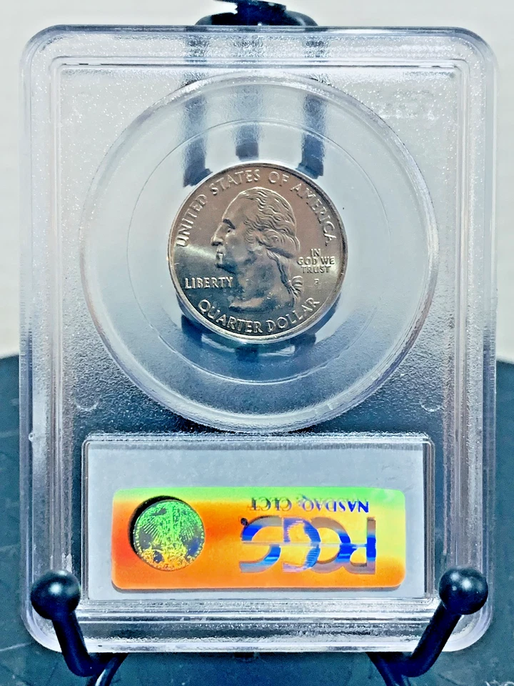 2007-P Washington Quarter Montana PCGS MS67 Mint State 67 #13130324 - Image 2 of 2