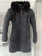 Schöner Dunkelblauer Warmer Wintermantel Naketano Gr.38 M Top Zustand