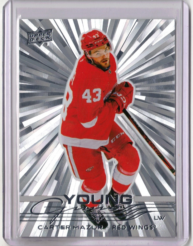 CARTER MAZUR 25/26 2025 Upper Deck Young Guns Silver OUTBURST Rookie SP #204