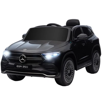 HOMCOM Macchina Elettrica per Bambini con Licenza Mercedes Benz EQA Nero