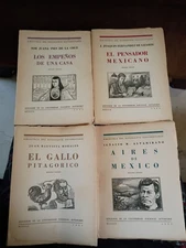 UNAM Vintage "Biblioteca Del Estudiante Universitario" Editions Lot Of 4, Rare