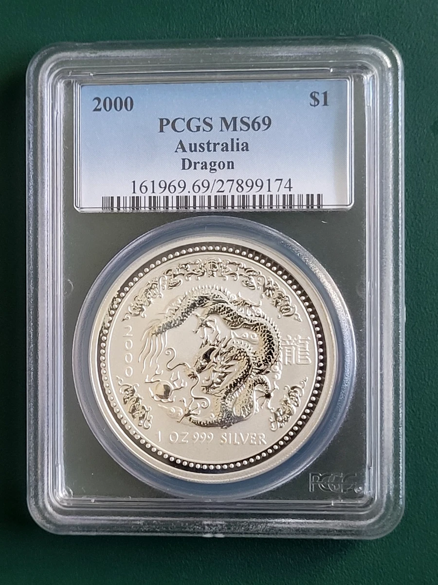 銀貨 2oz 2000年オーストラリア 龍 Buy 2000 Australia 2 oz Silver Year of the Dragon BU | APMEX