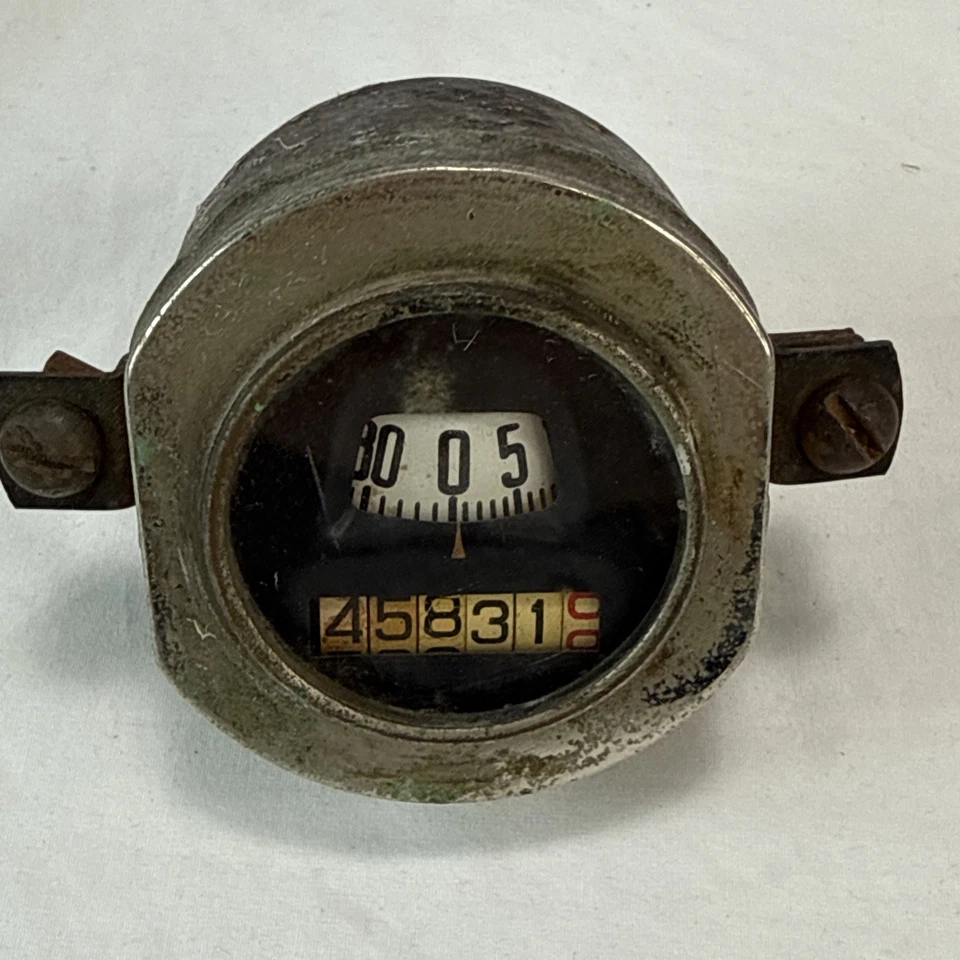 Ford Modelo A 1930 1931 Velocímetro Stewart Warner Antiguo Odómetro Sin Probar Foto 2 de 4