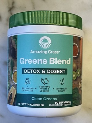 Amazing Grass Greens Blend Detox Digest Powder Organic Vegan Gluten-Free DEC2026
