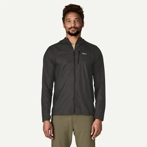 Patagonia Men's Houdini Jacket Black w/Black Lightweight Windbreaker Free Ship image 5