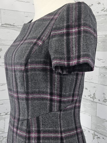 Brooks Brothers abito tubino misto lana a quadri donna 6 carriera aziendale - Foto 3 di 11