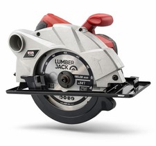 Circular Saw 185mm 1400W 65mm Depth Adjustable Bevel Dust Port TCT Blade 230V