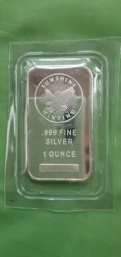 .999 Fine Silver Bar 1 oz - Sunshine Minting