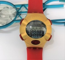 Swatch Irony Beat 2001 - YQG1000 - Golden Virtual Wave Beat-Alu - NEU