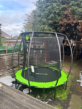 Thorpe Outdoor Steel Trampoline with Safety Enclosure Net, Ages 4+ Adult Set
