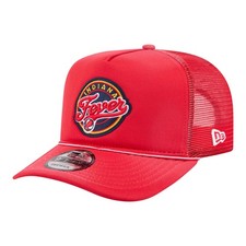 Unisex New Era  Red Indiana Fever Worn Foam Front 9FIFTY A-Frame Trucker Rope