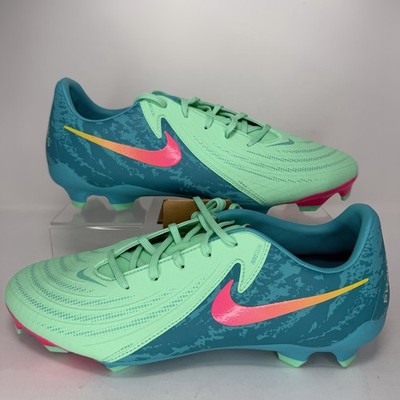 Nike Phantom GX 2 Academy LV8 FG/MG Green Glow Soccer Cleats Size 9.5 FJ2553-300