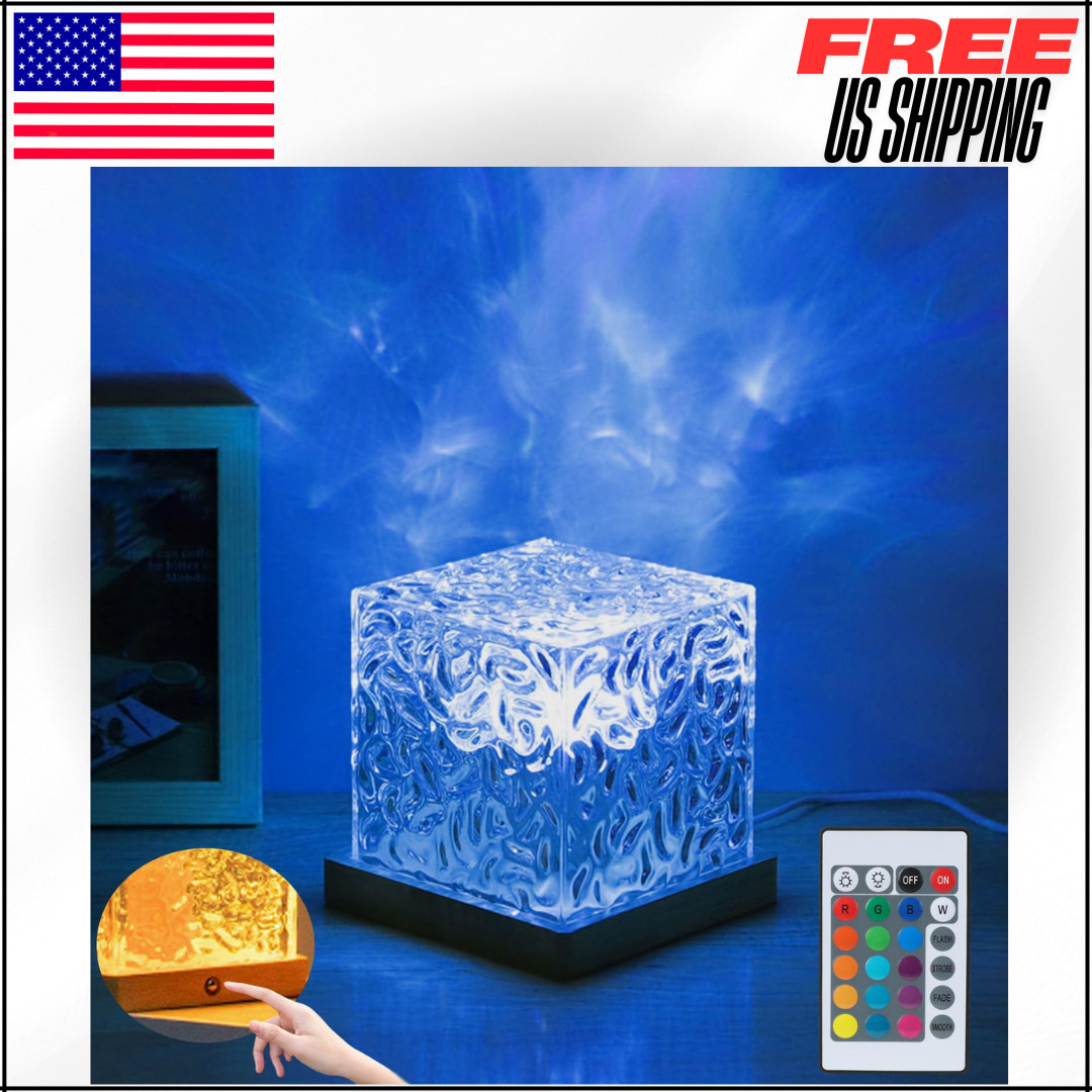 Aurora Ocean Wave Lights Projector Corded 16 Colors with Dynamic Ripple Effect