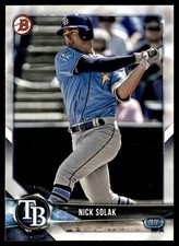 2018 Bowman Draft Nick Solak Tampa Bay Rays #BD-46