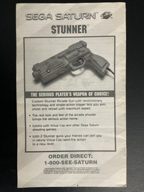 Virtua Cop SEGA Saturn Instruction Manual Only