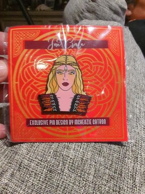 McKenzie Catron Fae Crate Freya Exclusive Enamel Pin Limited Edition June 2021