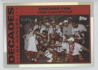 2025 Topps MLS 30th Anniversary Collection /75 Chicago Fire Soccer Club 05rp
